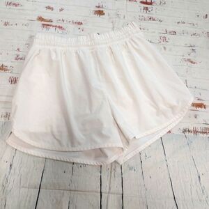 Beyond Yoga White Athletic Shorts